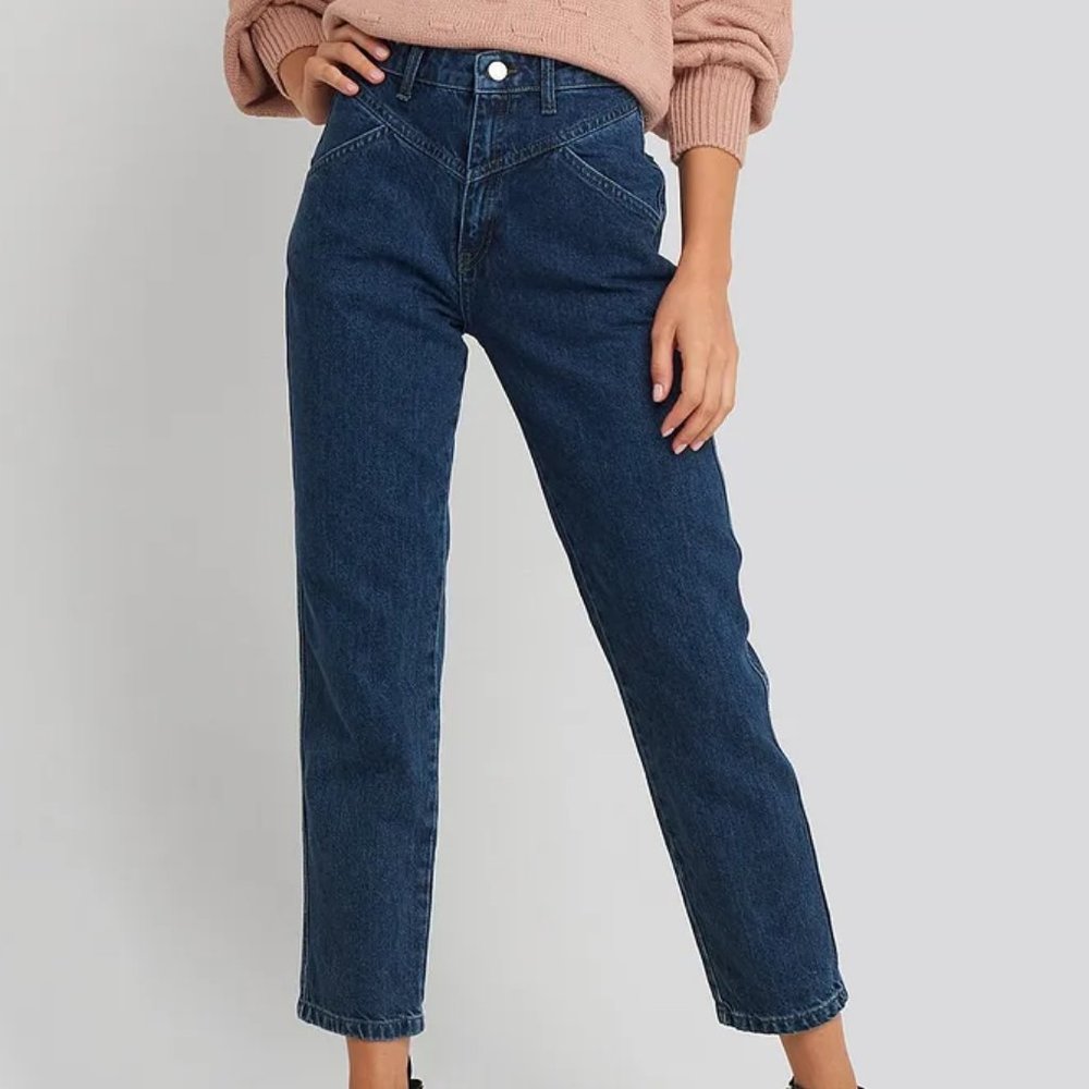 NA-KD Front Yoke Jean